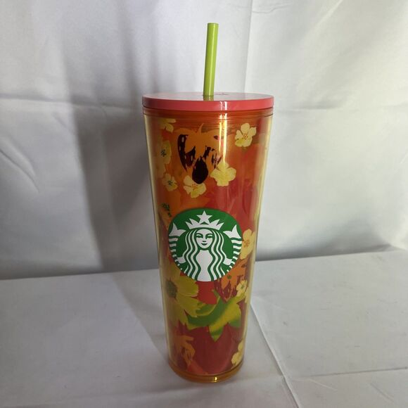 Starbucks Other - New Starbucks Strawberry & Flowers Tumbler Travel Cold Cup Venti Summer 2022